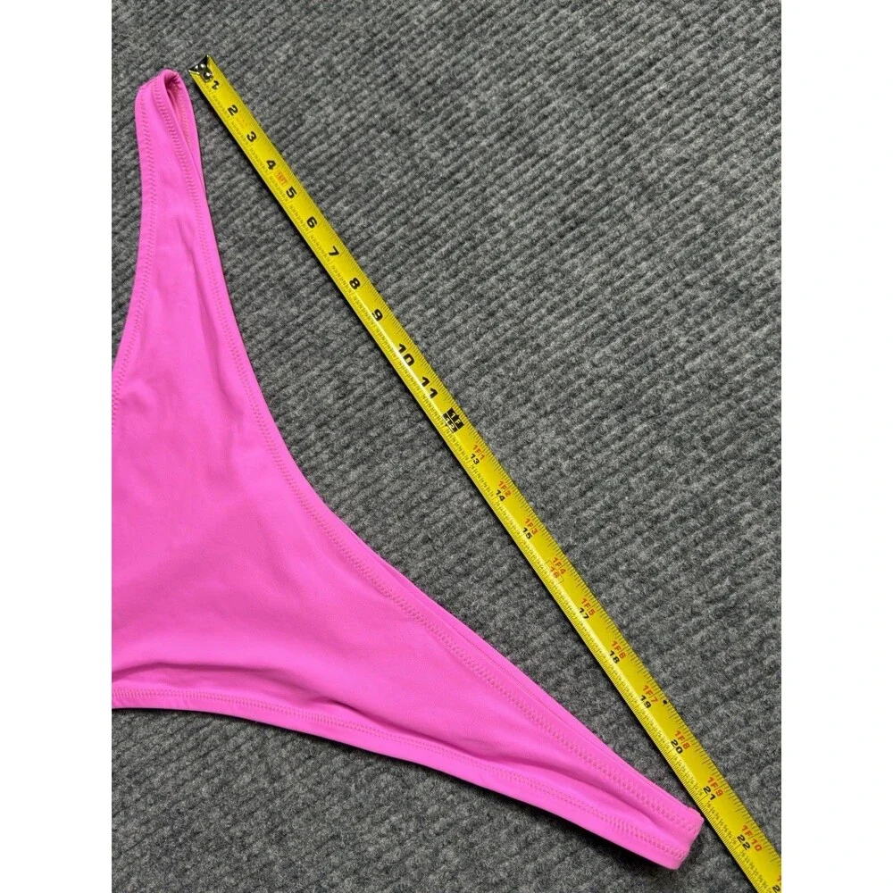 Skims Recycled Swim Thong Women Size 4X Bikini Bottom Pink Taffy NEW